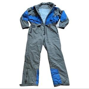 BOGNER UNISEX ski suit VINTAGE size 46 gray/blue ---